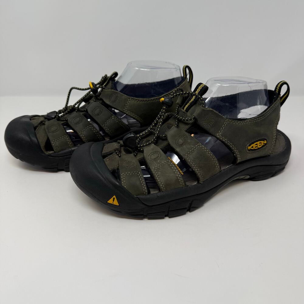 Keen Sandals Men's 9 Olive Green Newport Waterproof Leather Hiking Sandal - Picture 2 of 9